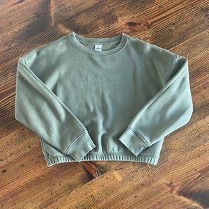 Little girls cropped sweater